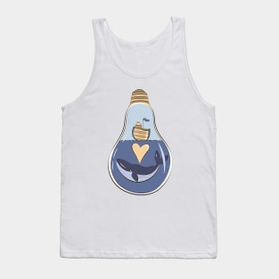 Cute cartoon killer whale illustration Tank Top